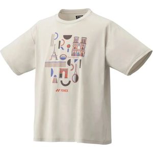 Yonex - Paris 2024 - T-shirt - Havermoutkleur - Korte Mouwen