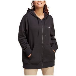 Adidas Essentials Linear French Terry Big Full Zip Sweatshirt Zwart 4X Vrouw