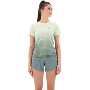Asics Seamless Short Sleeve T-shirt Groen,Grijs XS Vrouw