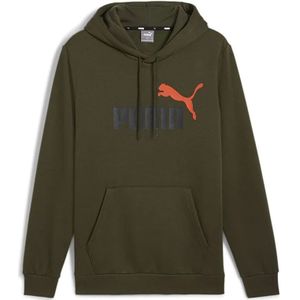 Puma Ess+ 2 Col Big Logo Hoodie Groen Man