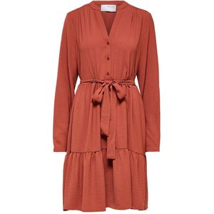 Selected Mivia Long Sleeve Short Dress Rood 36 Vrouw