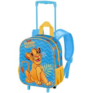 Karactermania Disney Lion King Hakuna Small 3d Backpack With Wheels Blauw