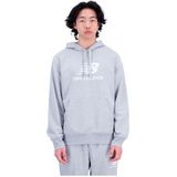 New Balance Essentials Stacked Logo French Terry Hoodie Grijs L Man