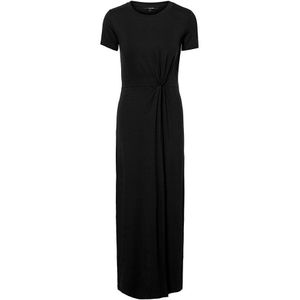 Vero Moda Ava Lulu Ancle Petite Short Sleeve Long Dress Zwart XL Vrouw