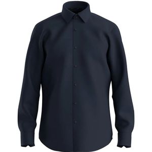 Overhemd - Effen - Regular Fit - Lange Mouw - Kentkraag - Knoopsluiting