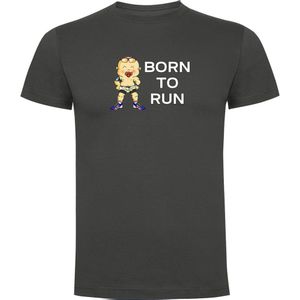 Kruskis Born To Run Short Sleeve T-shirt Grijs XL Man