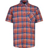 CMP - Korte Mouwen Blouse - Geruit Patroon - Heren - Outdoor Accenten