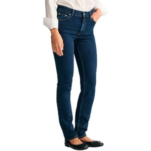 Gant Super Stretch Slim Fit Jeans Blauw 29 Vrouw