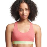 Superdry - Large Logo Crop - Sportbeha - Biologisch Katoen - Racer-stijl terug