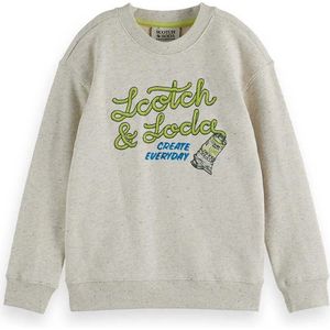 Scotch & Soda Relaxed Fit Garment Washed Artwork Sweatshirt