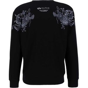 Alpha Industries - Dragon Emb - Sweatshirt - Grijs - Katoen