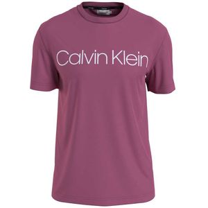 Calvin Klein Cotton Front Logo T-shirt Met Korte Mouwen