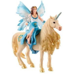 Schleich Bayala Eyela Riding On Golden Unicorn Blauw 5-12 Years