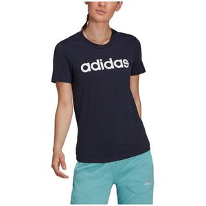 Adidas Linear Short Sleeve T-shirt Blauw XL / Regular Vrouw