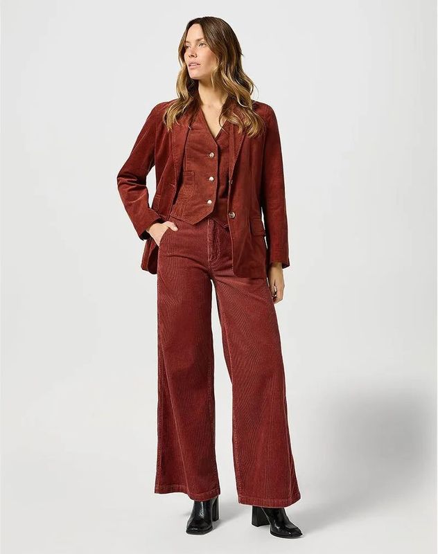 Wrangler - Madder - Blazer - Blauw - Hoogwaardige Stof