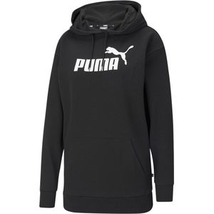 Puma Ess Elongated Logo Hoodie Zwart S Vrouw