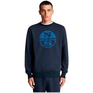North Sails Organic Fleece Sweatshirt Blauw L Man