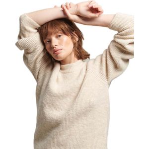Superdry Vintage Essential Rib Sweatshirt Beige XL Vrouw