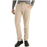 Bendorff - Slim Fit Chino Broek - Beige - Geruite Print - Casual