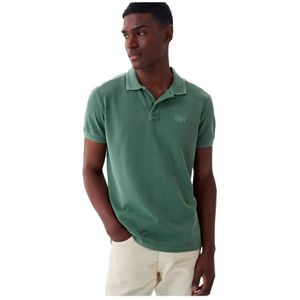 Salsa Jeans Premium Wash Korte Mouw Poloshirt Groen Man