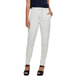 Only Poptrash Easy Rush Stripe Pants Wit XS / 30 Vrouw
