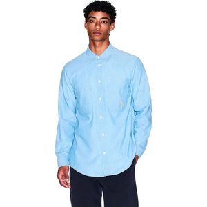 Armani Exchange - XM000948AF12043MB001 - Overhemd - Blauw - Casual - Katoen - Lange Mouwen