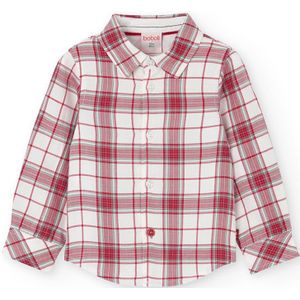 Boboli Poplin Check Overhemd Met Lange Mouwen