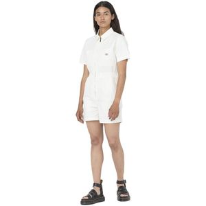 Dickies Vale Shortall Romper Wit XL Vrouw