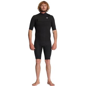 Billabong Absolute 2/2 Mm Korte Mouwen Neopreen Pak Rits Op De Borst