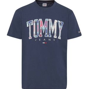 Tommy Jeans Classic Tartan Short Sleeve T-shirt Blauw L Man