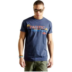 Superdry Frontier Graphic Box Fit Short Sleeve T-shirt Blauw L Man