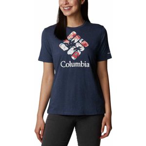 Columbia Bluebird Day Relaxed Crew Short Sleeve T-shirt Blauw S Vrouw