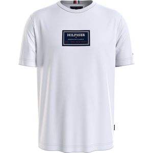Tommy Hilfiger Label Hd Print Short Sleeve T-shirt Wit 2XL Man