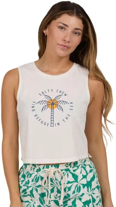 Salty Crew - Queen Palm - Cropped Mouwloos T-shirt