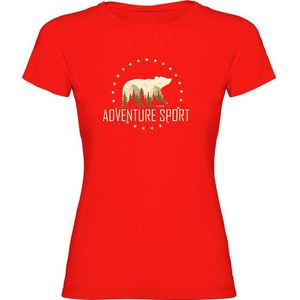 Kruskis Adventure Sport Short Sleeve T-shirt Rood M Vrouw