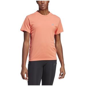 Adidas Run It Short Sleeve T-shirt Oranje M Vrouw