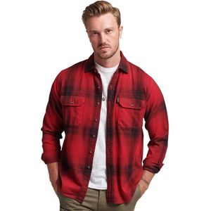 Superdry Vintage Check Flannel Long Sleeve Shirt Rood 2XL Man