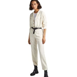 Pepe Jeans - PL230460 - Jumpsuit - Wit - Lange Mouwen - Casual