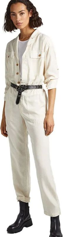 Pepe Jeans - PL230460 - Jumpsuit - Wit - Lange Mouwen - Casual