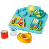 Fisher Price Shape And Sound Puzzle Vehicle Toy Geel