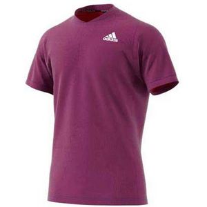 Adidas Badminton Freelift Primeblue Short Sleeve Polo Roze M Man