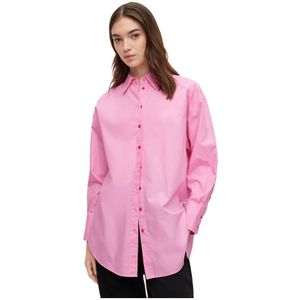 Hugo Ennia 10239169 Long Sleeve Shirt Roze 40 Vrouw