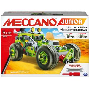 Spin Master Meccano Junior 3 In 1 Deluxe Pull Back Buggy Steam Kit Veelkleurig