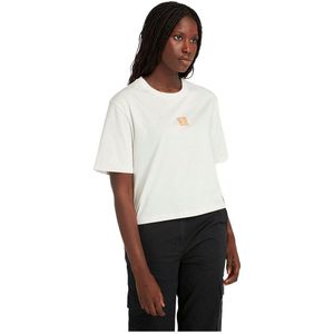 Timberland Stack Logo Short Sleeve T-shirt Wit L Vrouw