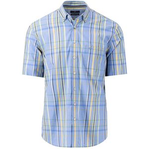 Fynch Hatton 14038061 Short Sleeve Shirt Blauw M Man