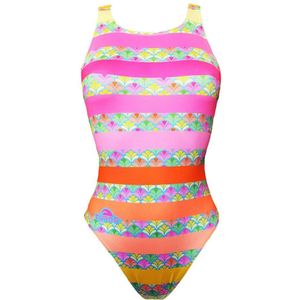 Turbo Flu Lines Swimsuit Roze 5XL Vrouw