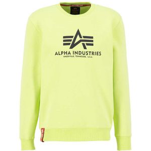 Alpha Industries Basic Sweatshirt Geel 2XL Man