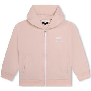 Dkny D60028 Full Zip Sweatshirt Roze 10 Years