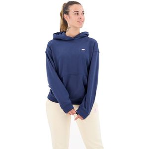 New Balance Athletics French Terry Oversized Hoodie Blauw L Vrouw
