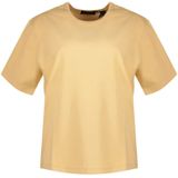 Dockers Crew T-shirt Met Korte Mouwen Beige S Vrouw
